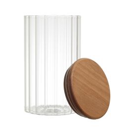 Bote Con Tapa Acacia 700 Ml Home Deco Factory