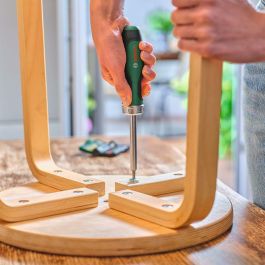 Bosch BOS4053423254099 Destornillador de trinquete con punta, mecanismo de 36 dientes, portapuntas magnético y mango de agarre suave