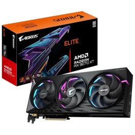 Gigabyte GV-R9070XTAORUS E-16 Tarjeta Gráfica Radeon RX 9070 XT AORUS ELITE 16GB GDDR6 para Gaming 4K RDNA3 PCIe 5.0