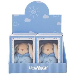 Creaciones Llopis Sonajeros de Peluche Animales Conejo Perro Oso Azules Display 6 Unidades 18cm Poliéster con Caja Precio: 7.49999987. SKU: B16427NE8S