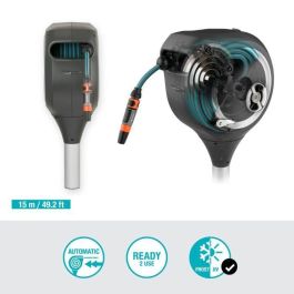 Gardena Enrollador de Manguera Automático RollUp S 15 m 11 mm Rebobinado Auto. Anti-Torsión Borde Blanco Gardena Enrollador de Manguera Automático RollUp S 15 m 11 mm Rebobinado Auto. Anti-Torsión Borde Blanco