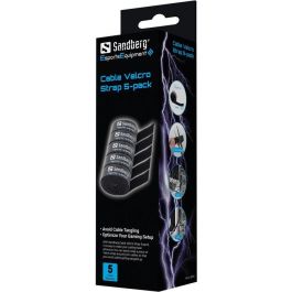 Sandberg Cable Velcro Strap 5-pack - Tiras de velcro para organizar cables, 5 unidades
