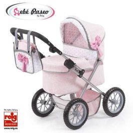 Coche muñecas trendy rosa 68x67x41 cm Coche muñecas trendy rosa 68x67x41 cm