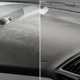 Sonax SX03423000 Limpiador y Protector de Interiores Coche, Salpicaderos Plástico, Antiestático, Repele Polvo, Sin Silicona, Aroma Vainilla, Efecto Mate