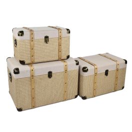 DKD Home Decor Baúl Tradicional Madera Natural 35 x 35 x 54 cm Set de 3 Piezas Precio: 158.50000056. SKU: B1JC3P8BX2