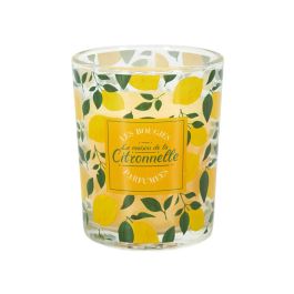 Home Deco Factory Vela Citronela Anti-mosquitos en Recipiente de Vidrio 6,5 cm Altura - 9 Horas de Combustión