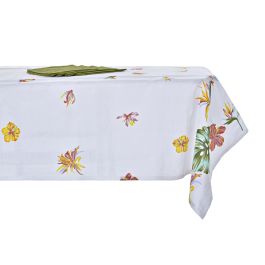 DKD Home Decor Mantel Poliéster Tropical Colección Tropic Garden Multicolor Verde 150x150 cm - Pack de 2 Unidades DKD Home Decor Mantel Poliéster Tropical Colección Tropic Garden Multicolor Verde 150x150 cm - Pack de 2 Unidades