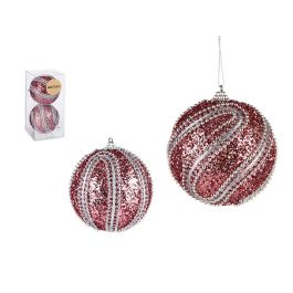 Set 2 Bolas Navidad Pvc 10Cm Rosa Relieve Surt Krist+ (24 Unidades) Precio: 77.78999976. SKU: B1F2WBMHQ7