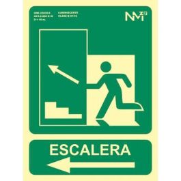 Archivo 2000 Señal "Salida De Emergencia Escalera Sube Izquierda" 224x300 mm Pvc 700 Micras Verde Precio: 6.50000021. SKU: B1JMZ8HHD4