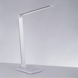 Lámpara de Mesa LED con Cargador Inalámbrico 6W 420Lm, Tonalidad de Luz Regulable CCT