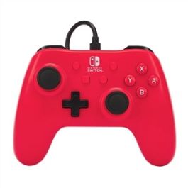 Mando Con Cable Nintendo Switch Raspberry Red POWER A NSGP0142-01
