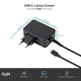 Cargador de Portátil GaN TooQ TQLC-USBCGAN65PD USB Tipo-C/ 65W/ Automático/ Voltaje 5-20V Cargador de Portátil GaN TooQ TQLC-USBCGAN65PD USB Tipo-C/ 65W/ Automático/ Voltaje 5-20V