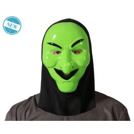 Máscara de Bruja Verde con Capucha Integrada y Rasgos Característicos Aterradores para Halloween / Disfraces Precio: 1.49999949. SKU: B1F59XMFRG
