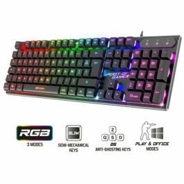 Teclado Spirit of Gamer PRO-K1 Qwerty Español Negro