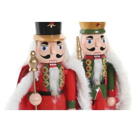 DKD Home Decor Figura Navidad Tradicional Cascanueces Multicolor 7 x 25.5 x 12 cm (6 Unidades)