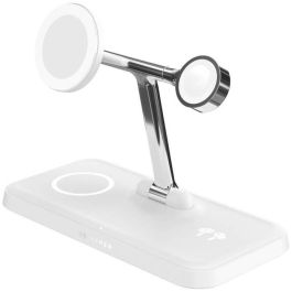 HYPER HJ3004WHGL Cargador Inalámbrico de Carga Rápida para Smartphone, Reloj Inteligente y Auriculares, USB-C, Interior, Plata/Blanco Precio: 154.4999995. SKU: B15T7PS8EY