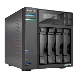 Asustor LOCKERSTOR 4 Gen2 AS6704T Servidor NAS Tower 4 Bahías Intel Celeron N5105 4GB RAM DDR4