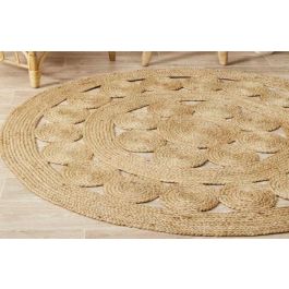 Alfombra Tropical DKD Home Decor Marron Claro 160 x 0.5 x 160 cm Precio: 86.49999963. SKU: S3027346