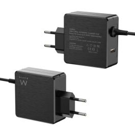 Ewent EW3978 Cargador de Pared USB-C 65W Power Delivery + USB-A para Portátil, Smartphone y Tablet, Carga Rápida, Cable 1.5m Negro Ewent EW3978 Cargador de Pared USB-C 65W Power Delivery + USB-A para Portátil, Smartphone y Tablet, Carga Rápida, Cable 1.5m Negro