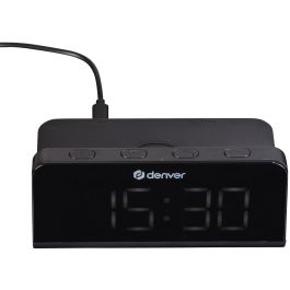 Denver ECQ-103 Radio Despertador con Carga Inalámbrica