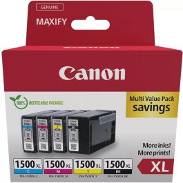 CANON Pack 4 colores PGI-1500XL Maxify MB2050 MB2350 Alta capacidad ECOPACK Precio: 68.4999997. SKU: B12R8D7DMH