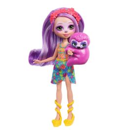 Muñeca Enchantimals Sunshine Island Perezoso Morado Hrx82