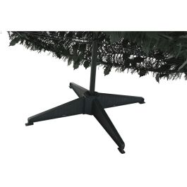 DKD Home Decor Árbol de Navidad Tradicional con Luces LED, de 150 cm de Altura, Colores Rojo y Verde, Plegable y Desmontable, de PVC
