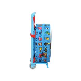 Mochila Escolar con Ruedas PJ Masks Azul 22 x 27 x 10 cm