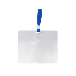 Q-connect Identificador con cordón plano azul A6 154x127 mm Apertura Superior