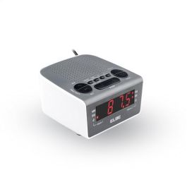 Elbe CR-932 Radio Despertador Digital AM/FM con Pantalla LED 6'' y Memoria 20 Emisoras