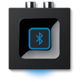 Logitech Adaptador de Audio Bluetooth para Altavoces, Convierte Sistema de Sonido en Inalámbrico, Conexión Multipunto RCA 3.5mm