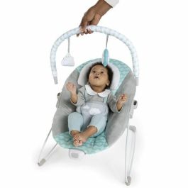 Ingenuity Hamaca Vibradora Bouncity Bounce con Vibraciones Calmantes, Arco de Juegos con 2 Juguetes, Funda Extraíble y Lavable - Goji