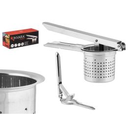 Triturador Manual de Acero Kinvara 25x10x10 cm - Plata (12 Unidades) Precio: 62.89999991. SKU: B19WF2ACQT