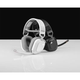Casco de juegos - Corsair HS80 Wireless - White - Micrófono Omnidireccional Casco de juegos - Corsair HS80 Wireless - White - Micrófono Omnidireccional