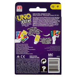 UNO GDR44 Juego de Cartas UNO Flip! El Clásico con un Nuevo Giro, Doble Cara y Cartas Especiales para +7 Años