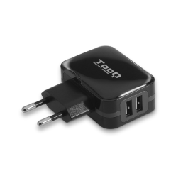 Tooq TQWC-1S02 Cargador de Pared 2 USB 17W Negro Precio: 6.50000021. SKU: S0208500