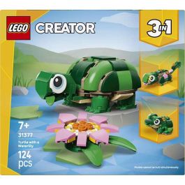 Lego Juego de Construccion Tortuga Con Flor De Nenúfar Creator 6+ Años