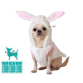 Disfraz Mascota Conejo Blanco Talla M Polyester