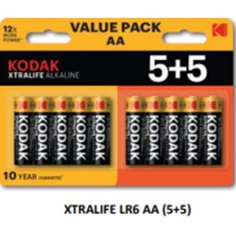 Kodak Pilas Alcalinas AA Xtralife LR6 - Blister con 10 Unidades (5+5) Precio: 7.49999987. SKU: B1EFTX5NZ6