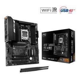 ASRock X870 Pro-A WiFi Placa Base (AM5) DDR5 ATX para Procesadores AMD Ryzen Serie 6000, 7000, 8000 y 9000 con WiFi 7 y Bluetooth 5.4 Precio: 238.49999998. SKU: B13HM74Y5V