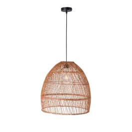 Lámpara Colgante Ratán Avondale SKD-P80043 Estilo Natural Boho Chic con Casquillo E27 - Iluminación Decorativa