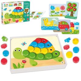 Juego educativo mosaico baby color de madera goula 26 piezas 30x22x5 cm