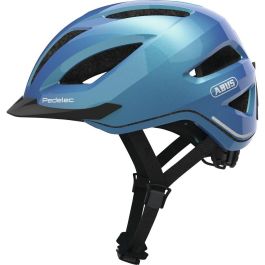 ABUS Pedelec 1.1 Casco Abierto Unisex para Ciclismo, con LED, Blanco Perla Talla M (52-57 cm)