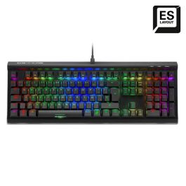 SHARKOON SKILLER SGK60 Teclado Mecánico Gaming USB QWERTY Español Negro Switches Marrones Kailh BOX PBT Aluminio Precio: 50.49999977. SKU: S7819308