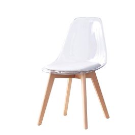 Silla Urban DKD Home Decor Blanco Transparente 47 x 81 x 54 cm