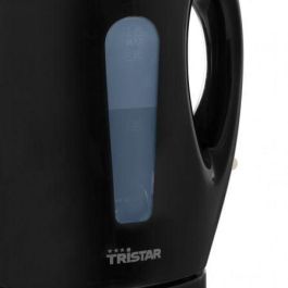 Tristar WK-3384 Hervidor de Agua 2200W, Capacidad 1.7L, Plástico Negro, Apagado Automático, Protección Ebullición Seco, Filtro Cal