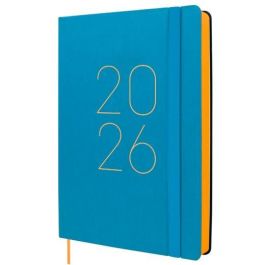 Finocam Fa5-148x210 mm Agenda Flexi Lisa 2026 Tapa Blanda Azul con Goma Elástica y Cinta Punto - DIN A5 Precio: 11.49999972. SKU: B1CWZXSJTC