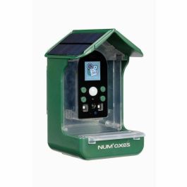 Num'Axes CAM1074 Comedero/Bebedero para Pájaros con Cámara Integrada 120° Verde