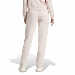 Pantalón Largo Deportivo Adidas Essentials Small Logo Feel Cozy Open Rosa Mujer