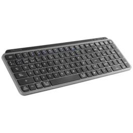 Mars Gaming Teclado Compacto Inalámbrico Bluetooth MK-SILENKEYS Negro, Silencioso, Triple Conectividad, AI SmartKey